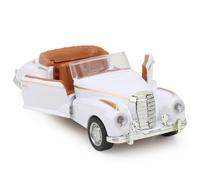 FTVOGUE Mini Estímulo Aleación Clásica Roadster Roadster y Modelo de Juguete con la Función de Iluminación de la Música Capacitación de Habilidades de Coordinación de Ojo para Niños con (WHITE)