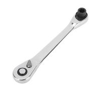 FTVOGUE Mini Llave de Trinquete de Doble Cabeza de 130 Mm Llave de Trinquete Reversible Unidad de 1/4 de Pulgada Acero Al Cromo Vanadio de 72 Dientes para Reparación Industrial