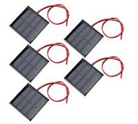 FTVOGUE Mini Módulo de Cargador de Polisilicio de Panel Solar, 5 Unidades, Alta C2 V, 150 MA, para Cargadores de Teléfono con Luces Solares