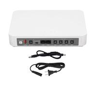 FTVOGUE Mini UPS de Alimentación Ininterrumpida con Función de Voz en Inglés y Múltiples Salidas de Voltaje 5V 9V 12V 24V (Enchufe de la UE)