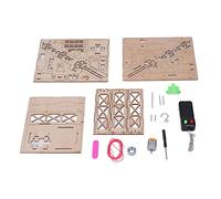 FTVOGUE Modelo de Grúa de Madera, Rompecabezas de Madera 3D de Compuesta con Control Remoto, Modelo de Ensamblaje de Puntos de Elevación Dobles, Juguete Educativo para Niños de 6 a 14 Años en el
