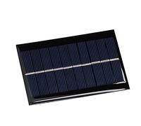 FTVOGUE Módulo de Panel Solar, Módulo de Células Solares de Polisilicio 5V 1W 100 X 70 Mm, Conversión del 19%, Salida de 0 a 200 MA, para Proyectos Científicos Publicidad Exterior Luces de Jardín