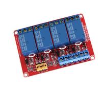 FTVOGUE Módulo de relé de 4 Canales, Placa Optoacopladora con Fuerte Capacidad de Conducción para Activación por bajo Nivel en Sistemas de Automatización (5V)