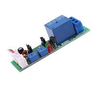 FTVOGUE Módulo de relé de módulo de retardo de encendido/apagado de ciclo infinito doble ajustable (DC 5 V 0-30 minutos ajustable)