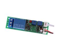 FTVOGUE Módulo de relé Temporizador, DC 5V 12V 24V Retardo de Ciclo Ajustable Interruptor de Encendido y Apagado para Equipo de Operación del Temporizador Circuito de Prueba (DC 24V 0-15 minutos