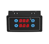 FTVOGUE Módulo de relé Temporizador de 12 V, Material ABS, Pantalla LCD, Rango de Tiempo Ajustable de 0,1 S a 999 H para Bomba de Motor y Válvula Solenoide