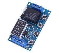 FTVOGUE Módulo de relé Temporizador Relé de Retardo de Apagado de 12 V con Pantalla LED Temporizador de Ciclo Programable para Automatización de Motores 6 V-30 5 A Capacidad de Carga