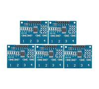 FTVOGUE Módulo de sensor táctil de 5 piezas TTP224 Botón táctil digital capacitivo Equipo eléctrico de 4 canales 2.4V-5.5V, capacitance