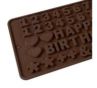 FTVOGUE Molde de Silicona para Dulces, Molde de Chocolate de Dibujos Animados, Reutilizable para Cubitos de Hielo, Gelatina, Pudín, Fabricación de con Horno, Microondas, Lav (CC-103)