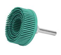 FTVOGUE Molilla Remoleta de Alambre de Acero de Recubrimiento Abrasivo de Cepillo Abrasivo Reloj de Alambre de Acero de Carbono para la Extracción Oxidada Superficies de Matorrales de 2 (GREEN)