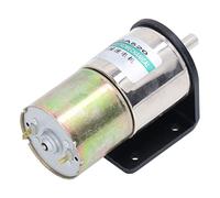 FTVOGUE Motor con Microreductor Aleación de Aluminio DC24V 10W Motor de Reducción de Engranajes Cepillados 0 a 5 RPM Control de Velocidad Reversible Autoblocante con Soporte para Robótica de (0-50