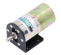 FTVOGUE Motor con Microreductor Aleación de Aluminio DC24V 10W Motor de Reducción de Engranajes Cepillados 0 a 5 RPM Control de Velocidad Reversible Autoblocante con Soporte para Robótica de (0-300