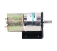 FTVOGUE Motor con Microreductor Aleación de Aluminio DC24V 10W Motor de Reducción de Engranajes Cepillados 0 a 5 RPM Control de Velocidad Reversible Autoblocante con Soporte para Robótica de (0-5