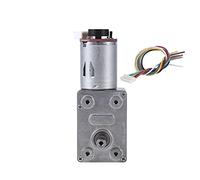 FTVOGUE Motor DC Motor 12V Motorreductor de tornillo sinfín de alto par 12V con encoder Srong autoblocante(100RPM)