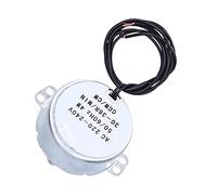 FTVOGUE Motor de CA Motor Síncrono de Latón de Aluminio 220 a 240 V 4 W 30 a 36 RPM Rotación CW CCW para Oscilación del Ventilador Placa Giratoria Soporte de Exhibición de Microondas Piezas del