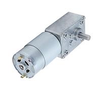 FTVOGUE Motor de CC con Engranajes Metálicos, Mini Motor de Engranaje Helicoidal de CC para Electrodomésticos y Equipos de Oficina (DC12V 12RPM)