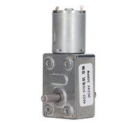 FTVOGUE Motor de Engranaje de CC, Motor de Engranaje de Reducción de Gusano de Latón de Aluminio DC24V 30RPM, Eléctrico para Abridor de Puerta, Abridor de Ventana, Motores de Ventilador de Cabrestante