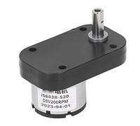FTVOGUE Motor de Engranaje de CC, Motor de Reducción de Autoinforme de Potencia Fuerte DC 5V 200 Rpm, Engranajes Totalmente Metálicos, Tecnología de Devanado Fino, Rendimiento Premium, Aceite