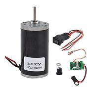FTVOGUE Motor de Imán Permanente CC 24 V 8000 RPM Mini Motor de Engranaje Eléctrico con Controlador de Velocidad y Interruptor CW CCW Alta Torsión Bajo Ruido para Usuarios de Controladores de