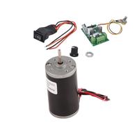 FTVOGUE Motor de Imán Permanente CC 24 V 8000 RPM Mini Motor de Engranaje Eléctrico con Controlador de Velocidad y Interruptor CW CCW Alta Torsión Bajo Ruido para Usuarios de Controladores de