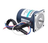 FTVOGUE Motor Reductor de Engranajes de CA 220 V Controlador de Velocidad Eléctrico de Acero Inoxidable 6 W Micro Motor Ajustable de Alto par con Caja de Cambios para Equipos de Ventilador (5)
