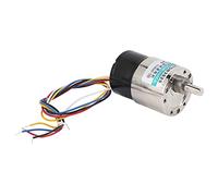 FTVOGUE Motor sin Escobillas DC24V Motor con Engranaje de Cobre 200 RPM CW CCW Velocidad Ajustable 10 W con Soporte Reductor de Baja Velocidad para Equipos de Grabado de Máquinas CNC (100 rpm/min)