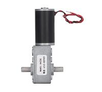 FTVOGUE Motorreductor de Engranajes Helicoidales DC 24V 30KGF·CM, par Alto Autoblocante Reversible con Bobina de Latón y Carcasa de Aleación de Aluminio para Automatización de Oficina (15RPM)
