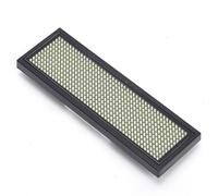 FTVOGUE Nombre del LED Insignia de Insignia Pantalla 8 Niveles de Brillo ABS Plástico ABA hacia Abajo a la Izquierda Se fijó para Estaciones Aerolíneas 1.2in × 0.2in (WHITE)