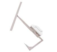 FTVOGUE Operador de Ventana Abatible de Doble Brazo Derecho, Kit de Actualización de Acero Endurecido con Tratamiento Térmico de Aleación de Zinc con Cubierta Desmontable Blanca y