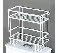 FTVOGUE Organizador de Estantes para el Inodoro de Gran Capacidad Impermeable para el Baño, la Rejilla de Almacenamiento de Hierro sobre el Inodoro, Instalación sin Uñas, Conveniente y Práctico (#3)