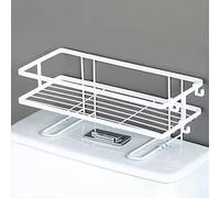 FTVOGUE Organizador de Estantes para el Inodoro de Gran Capacidad Impermeable para el Baño, la Rejilla de Almacenamiento de Hierro sobre el Inodoro, Instalación sin Uñas, Conveniente y Práctico (#1)
