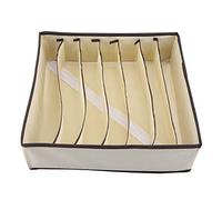 Ftvogue Organizador Plegable de Cajones Caja de Almacenamiento de Divisor Duradero Caja Contenedor para Sujetador Ropa Interior Calcetín(7Grids)
