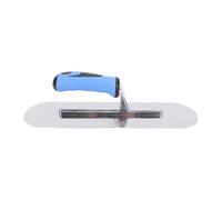 FTVOGUE Paleta de Piscina de Acero Inoxidable, 14 X 4 Pulgadas, Acabado Pulido Espejo, Paleta de Acabado de Hormigón con Ergonómico para Enlucido de Cemento