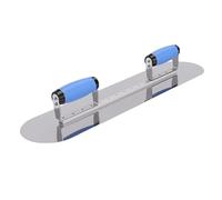 FTVOGUE Paleta de Piscina Paleta de Yeso de Doble de Acero Inoxidable de 22 Pulgadas para Enlucido de Piscinas, Acabado de Concreto y Alisado de Paneles de Yeso por Contratistas y Usuarios de