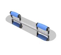 FTVOGUE Paleta de Yeso de Acero Inoxidable con Doble, Tablero Grande, Herramienta de Hormigón con Construcción Remachada, Control Uniforme de Presión para Paredes, Techos, Suelos, Revestimientos de