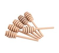 FTVOGUE Palitos de Madera para Cazo de Miel Madera Natural de Calidad Alimentaria Diseño Ergonómico Largo 50 Piezas Herramientas de Cocina para Rociar Jarabe de Miel (Consigue Honey King 10,5 CM)