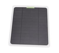 FTVOGUE Panel de Energía Solar de 10W, Material ABS, Salida Múltiple para Energía Exterior, Ideal para Acampar y Viajar