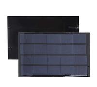 FTVOGUE Panel Solar Epoxi Polisilicio Mini Panel Solar 5V 2W 142 X 88 Mm Paquete de 2 para Proyectos de Lámparas de Bricolaje y Pequeños Usuarios de Fuentes de Alimentación de CC