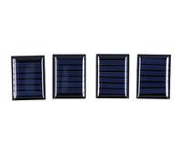 FTVOGUE Panel Solar Módulo de Carga Solar de Polisilicio 4 Piezas 3 V 0,15 W 40 X 30 Mm para Proyectos Científicos de Bricolaje Pequeños Sistemas Solares Iluminación del Hogar y Equipos de Baja