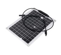 FTVOGUE Panel Solar Monocristalino de 15 W, Cargador Solar Flexible y Ligero de 18 V para Camping RV con Protección contra Sobrecarga, para Batería de 12 V, Coche, Barco, Techo, Balcón