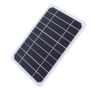 FTVOGUE Panel Solar Monocristalino de 5 W, Placa de Carga USB para Exteriores, Fuente de Alimentación de 5 V para Teléfonos, Diseño Portátil de 8,19 X,51 Pulgadas, Perfecto para Acampar y Hacer
