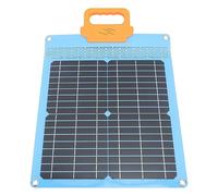 FTVOGUE Panel Solar, Panel Solar Flexible Plegable 20W 18V Silicio Monocristalino 21,5 por Ciento de Conversión Cargador Impermeable con Asa para Acampar Senderismo RV Uso de Emergencia (BLUE)