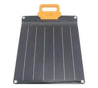 FTVOGUE Panel Solar, Panel Solar Flexible Plegable 20W 18V Silicio Monocristalino 21,5 por Ciento de Conversión Cargador Impermeable con Asa para Acampar Senderismo RV Uso de Emergencia (BLACK)