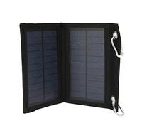FTVOGUE Panel Solar Plegable, Cargador Móvil Ligero de Polisilicio de 4 W para Energía de Emergencia, Ideal para Aventuras Al Aire Libre e Iluminación de Seguridad