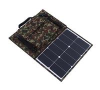FTVOGUE Panel Solar Plegable, Cargador Solar Portátil de 80 W con Salida USB de 5 V y 18 V CC, Diseño Plegable para Camping, Respaldo de Emergencia, Trabajo Al Aire Libre y Uso de Central Eléctrica