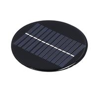 FTVOGUE Panel Solar Redondo de 6V, 0,8W y 10cm, Tablero de Carga Solar de Células Solares DIY para Luces Solares, Proyectos de Carga de Baterías Pequeñas