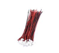 FTVOGUE Paquete de 20 Conectores de ángulo JST, 1.25MM Conector Macho Hembra de 2 Pines / 3 Pines con Cables(Red+Black(2 Pin))
