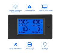 FTVOGUE PeaceFair PZEM-051 DC 6.5-100V Medidor de Corriente de Voltaje de Energía Eléctrica Digital con Función de Memoria para Conveniencia (100A de derivación)