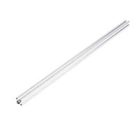FTVOGUE Perfil de Aluminio 4040 de 1,5 Mm con Ranuras y Ranuras en T, Extrusión de Aluminio Oxidado Blanco Plateado para Marcos Industriales que Soportan Carga