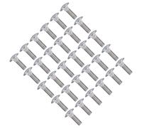 FTVOGUE Pernos de Carro A2 70 Pernos Abovedados Redondos con Cuello Cuadrado de Acero Inoxidable M10 DIN 603 Paquete de 30 para Maquinaria Industrial Construcción Bricolaje Profesionales